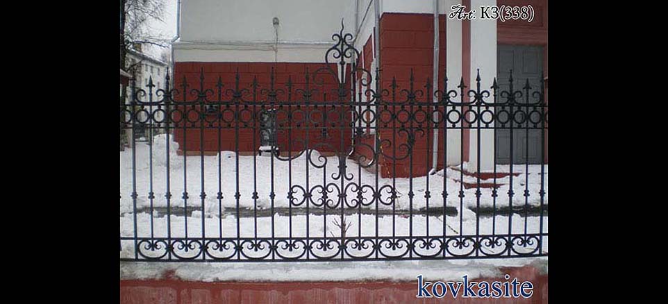 кованый забор в москве №38